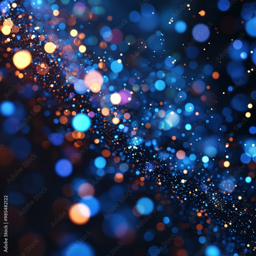 Abstract blue and gold lights Abstract blue and gold lights