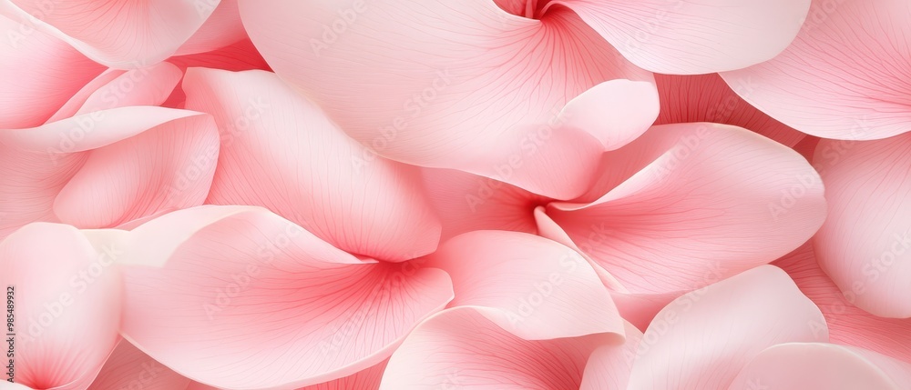 A close up of pink flowers with a soft, delicate look A close up of pink flowers with a soft, delicate look