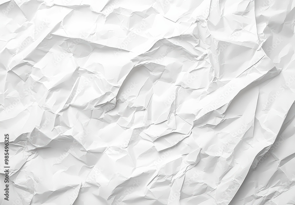 Obraz premium White crumpled paper texture