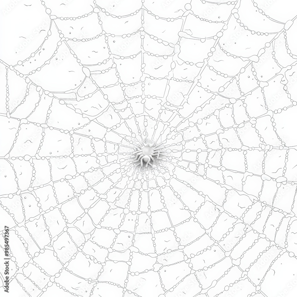 Spiderweb with dew drops Spiderweb with dew drops