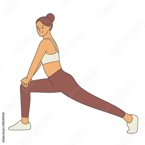 Young woman workout