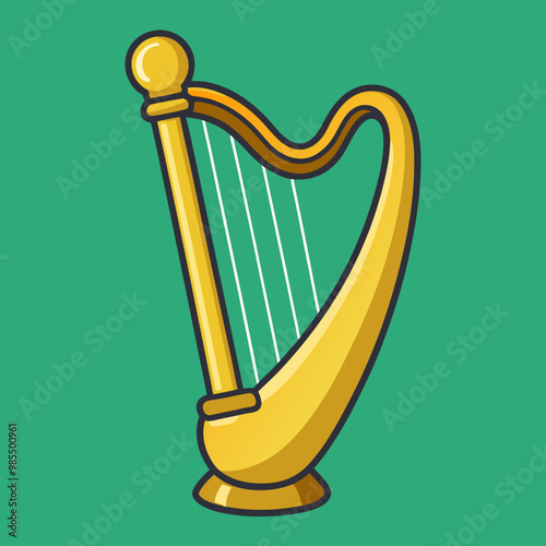 The grip is a curved harp