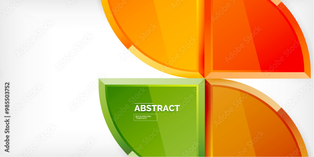 Abstract background - circles and round triangles with 3d effect. Vector Illustration For Wallpaper, Banner, Background, Card, Book Illustration, landing page Abstract background - circles and round triangles with 3d effect. Vector Illustration For Wallpaper, Banner, Background, Card, Book Illustration, landing page