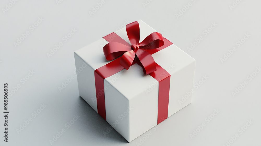 Obraz premium red and white gift