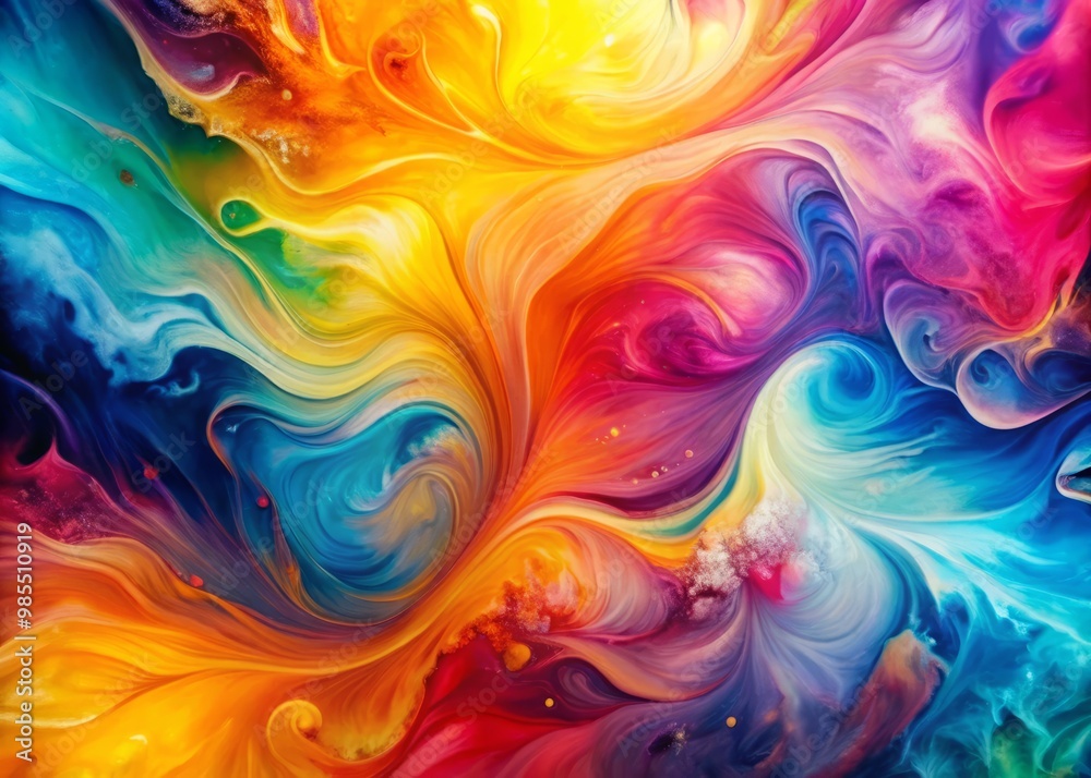 Bright and dynamic abstract wallpaper features colorful swirls and fluid patterns, perfect for contemporary design Bright and dynamic abstract wallpaper features colorful swirls and fluid patterns, perfect for contemporary design