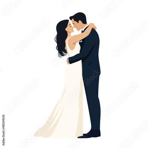Loving couple kissing