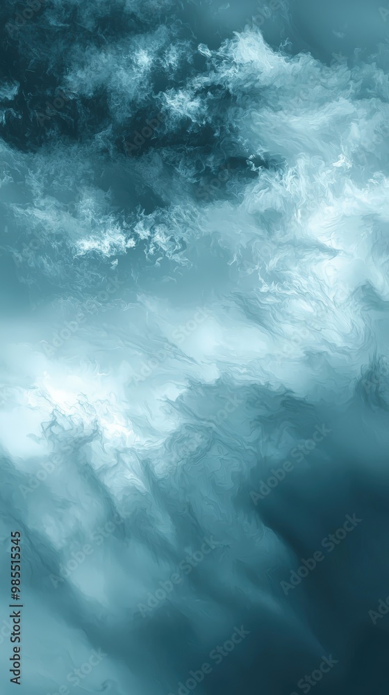 Obraz premium Abstract blue clouds