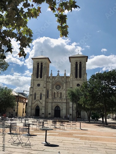 Cathedral in the city centre of San Antonio photo