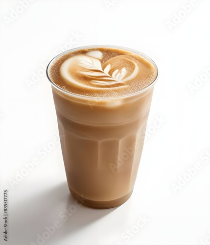 Iced Coffee with straws