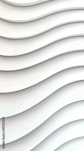 Abstract white wavy lines background.