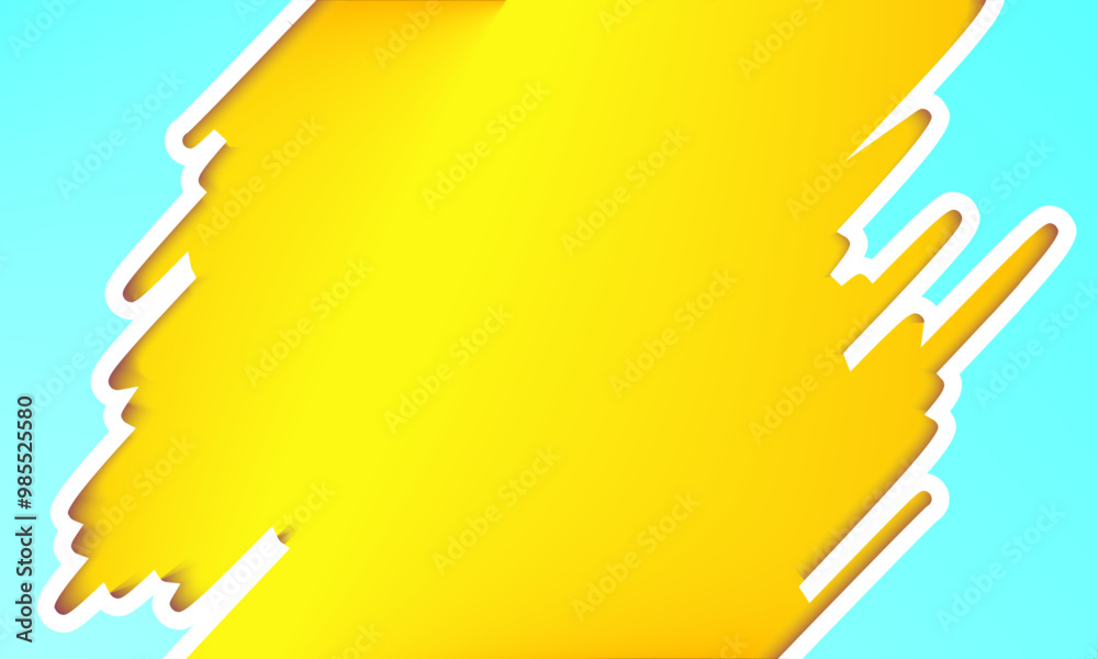 yellow background with white lines. toen paper with yellow gradient background. The yellow background is the main focus of the image. vector advertising website copy space or fashion concept design

