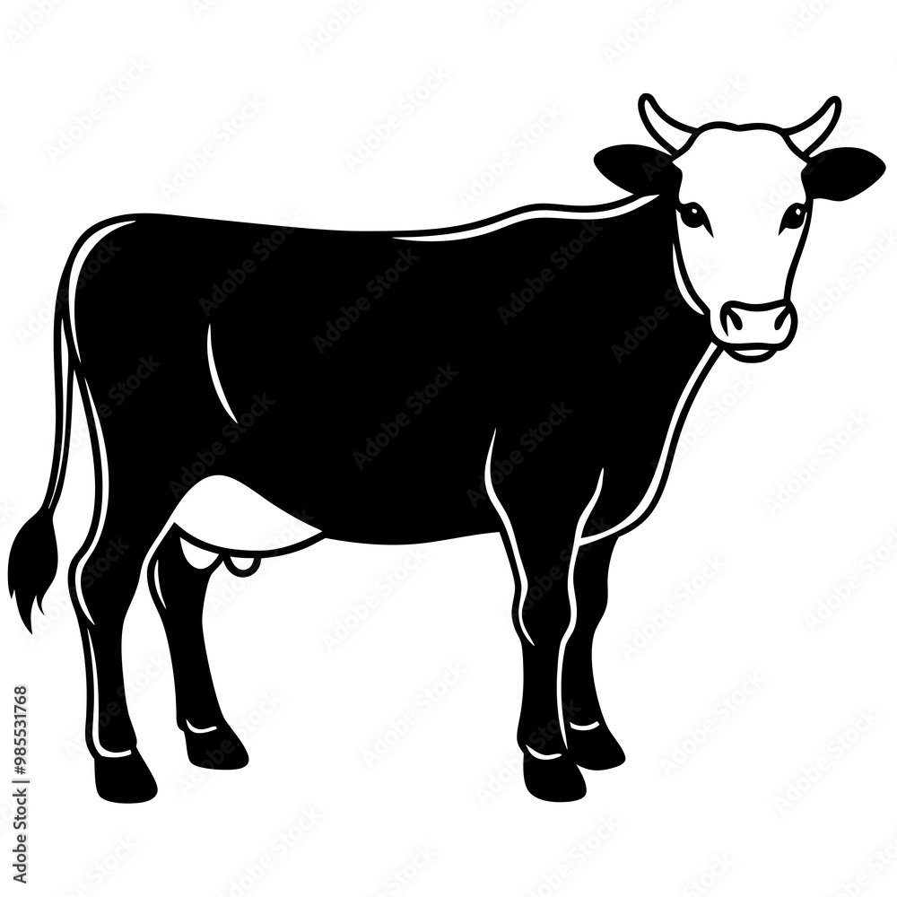 Fototapeta premium The Beauty of Black and White Cows,Discovering the Charm of Black and White Cows'Black and White Cows,Exploring the World of Black and White Cows,Why Black and White Cows are the Stars of the Farm