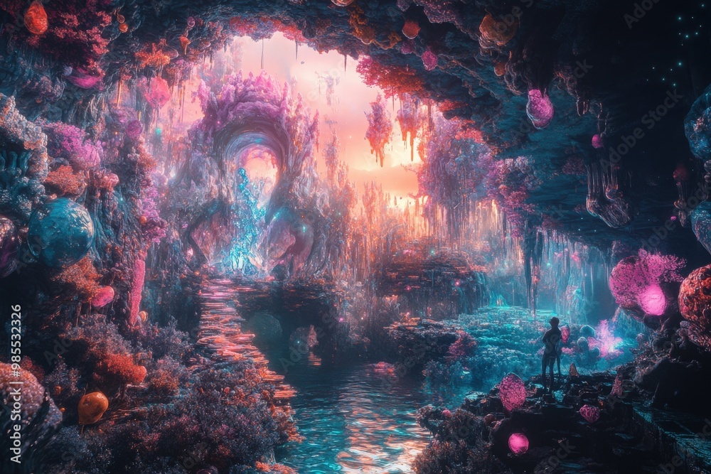 A multiverse convergence point where beings from different realities meet and interact A multiverse convergence point where beings from different realities meet and interact