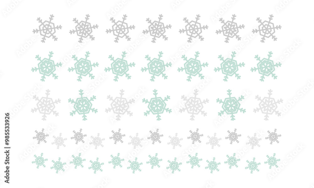 雪の結晶 ラインイラスト素材 雪の結晶 ラインイラスト素材