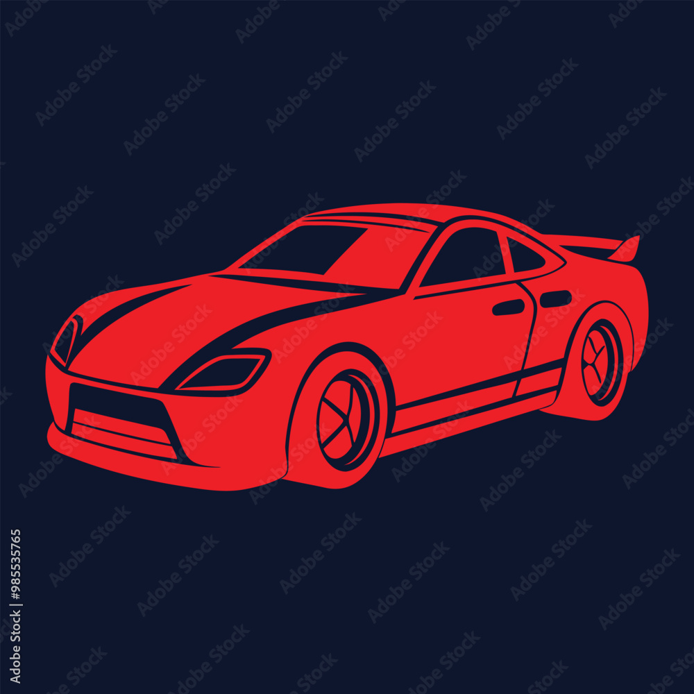 Fototapeta premium Sports Car design vector illustration