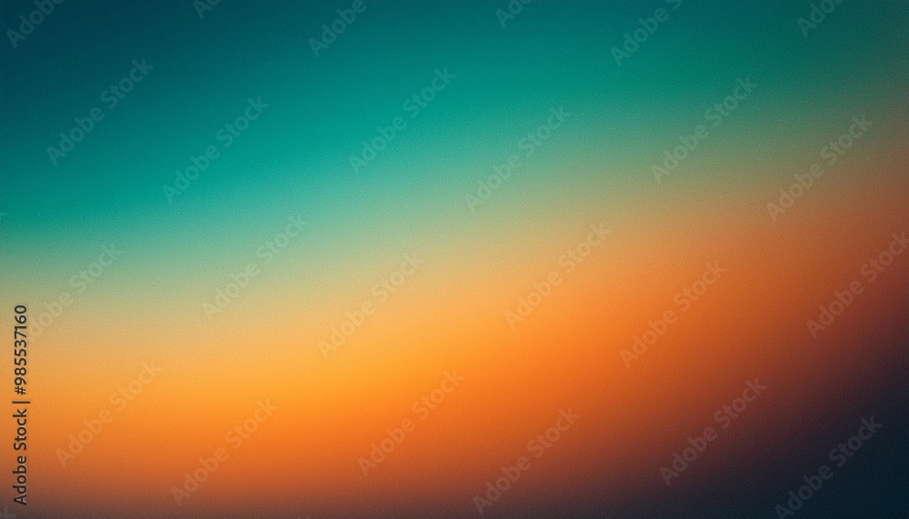 Fototapeta premium Indulge in a moment of tranquility with this minimalist background, featuring a smooth transition from teal to orange