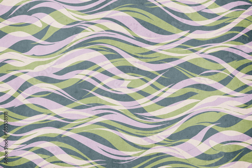 Fashionable illustration in vintage style. Pattern to print for wall decorations. Abstract shapes.