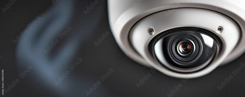 A close-up of a small, nearly invisible camera lens embedded in a smoke detector, symbolizing concealed surveillance for home security A close-up of a small, nearly invisible camera lens embedded in a smoke detector, symbolizing concealed surveillance for home security