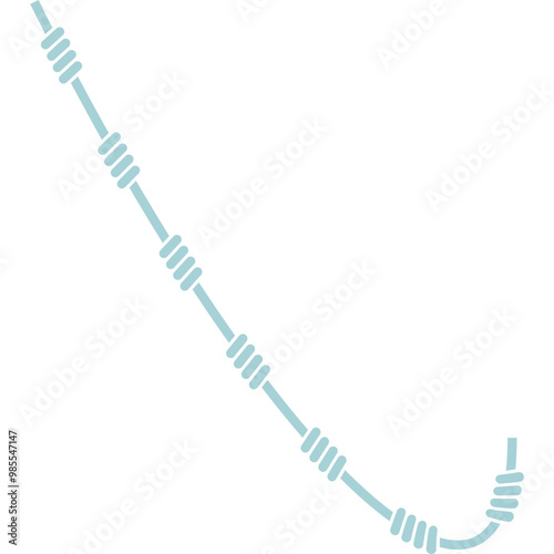 Aesthetic Rope Pattern Line Art Decorative Ornament