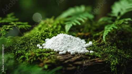 Penicillin Powder on Forest Moss photo