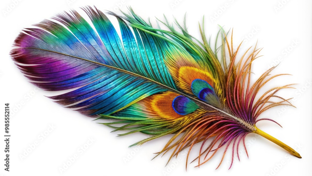 Fototapeta premium Elegant Feather Clip Art for Creative Projects, Design, and Decorative Elements in Various Styles