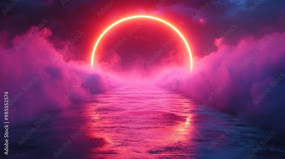 Neon Ring in the Sky Neon Ring in the Sky