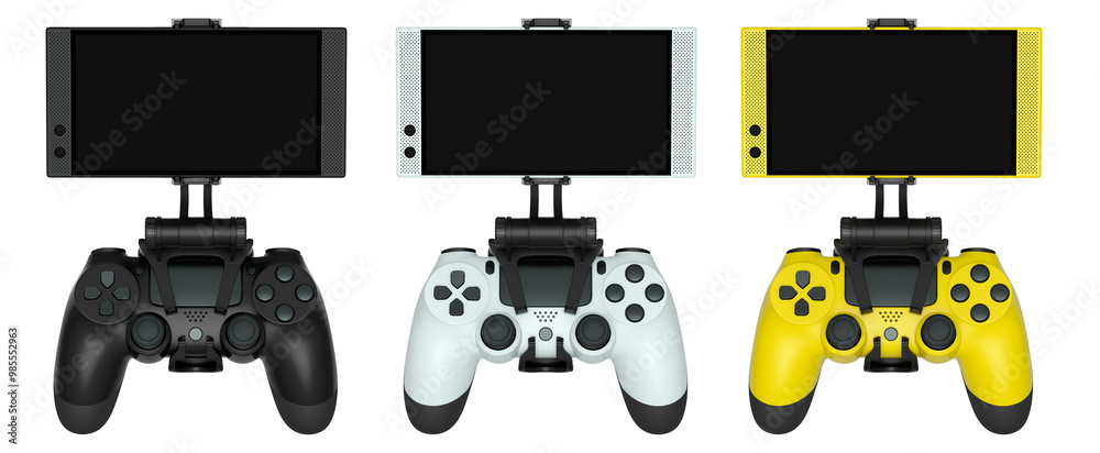 Set of mobile game controllers designed for a truly immersive and ...