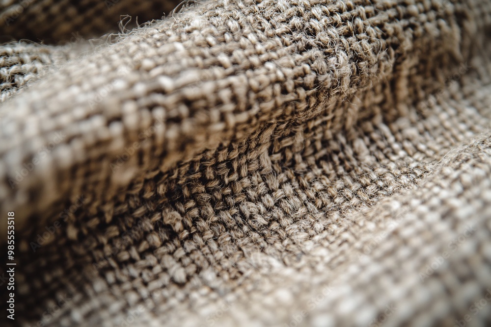 A macro shot of handwoven textile reveals intricate details in a neutral color scheme, showcasing the woven texture A macro shot of handwoven textile reveals intricate details in a neutral color scheme, showcasing the woven texture