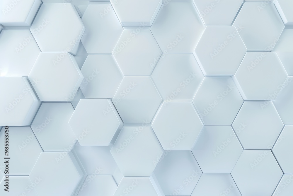 Hexagonal Patterns in Vibrant Colors, an abstract design featuring interconnected hexagons in a dynamic arrangement, creating a visually striking geometric backdrop.