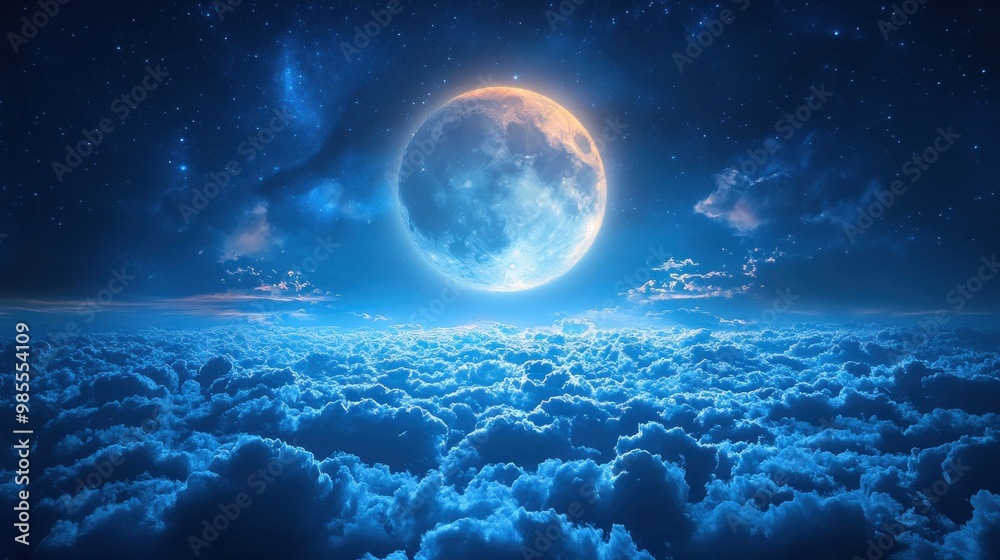 Full Moon Over Clouds Full Moon Over Clouds