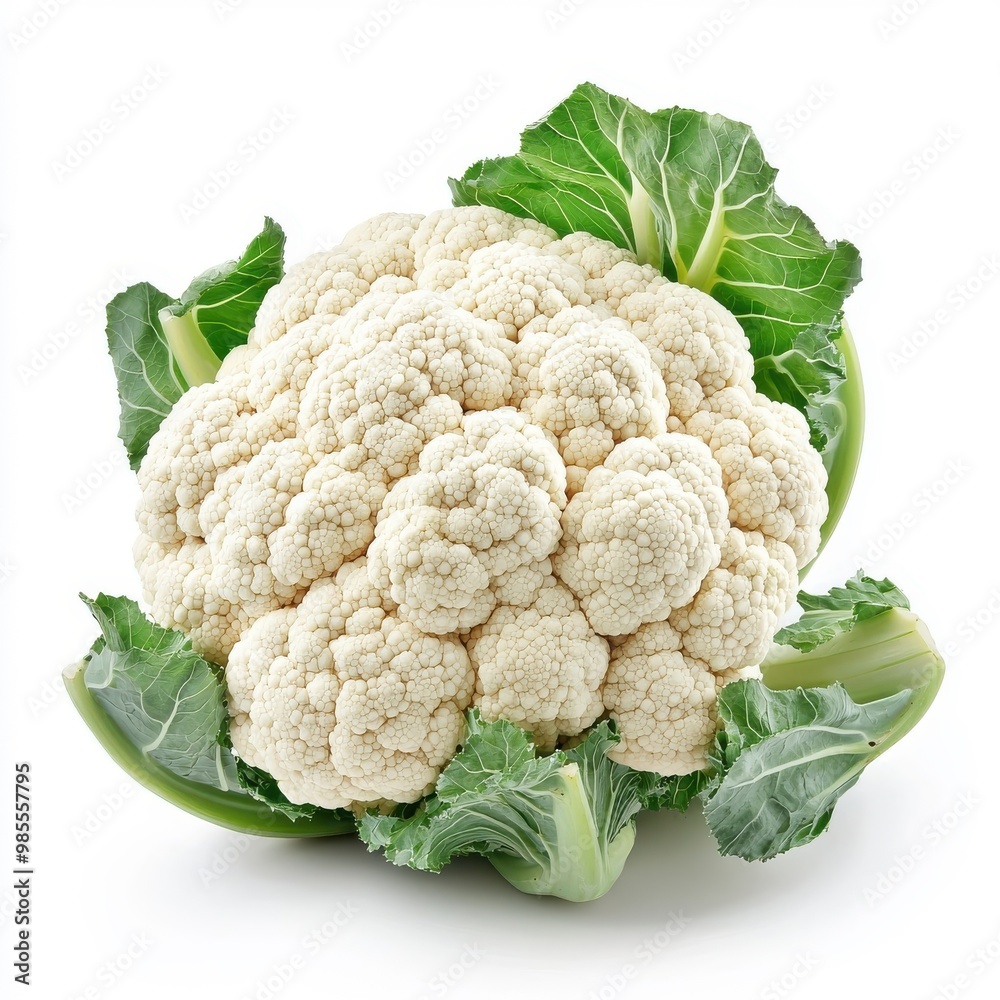 Fresh cauliflower isolated on a white background. Fresh cauliflower isolated on a white background.