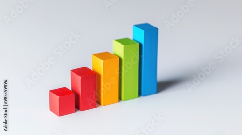 A minimalist bar graph on a clean white background, symbolizing the financial growth Free Download A minimalist bar graph on a clean white background, symbolizing the financial growth - GFXLoad