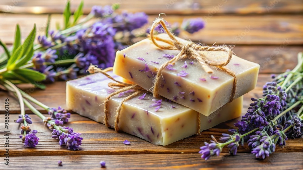 Handmade lavender spa soap bars for luxurious skin care Handmade lavender spa soap bars for luxurious skin care