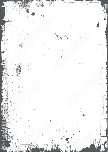 Grunge frame  Distressed texture border isolate background.