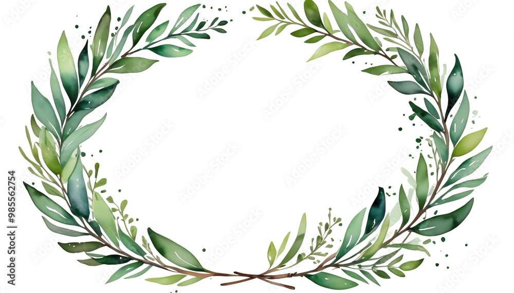 Naklejka premium laurel wreath vector