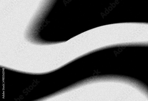 Abstract black and white gray grainy texture gradient background
