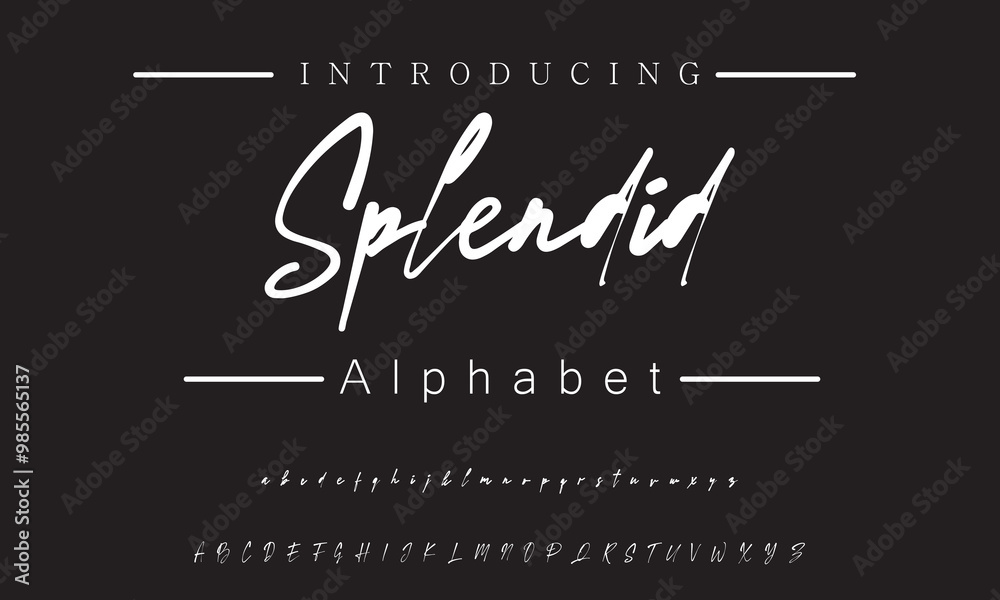Obraz premium Chic Minimalist Signature Font for Invitations, Business Cards, and Fashion Marketing