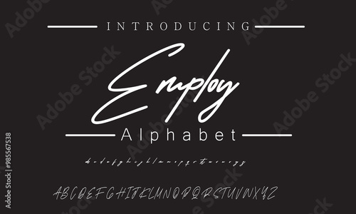 Sophisticated Handwritten Signature Font for Business Cards, Elegant Invitations, and Social Media Branding