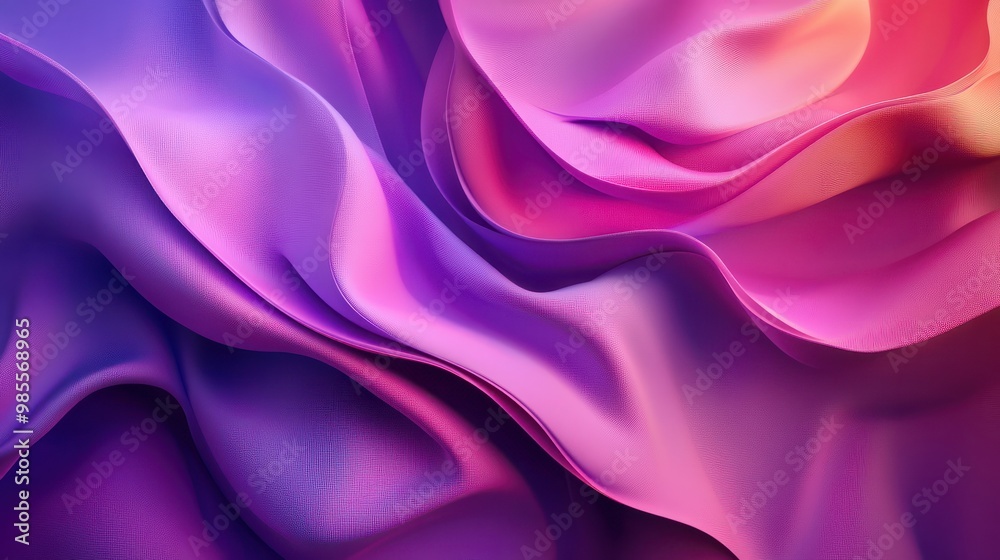 3d rendering, abstract fashion background with curvy layers and folds. Drapery waving and fluttering. Modern ultraviolet wallpaper 3d rendering, abstract fashion background with curvy layers and folds. Drapery waving and fluttering. Modern ultraviolet wallpaper