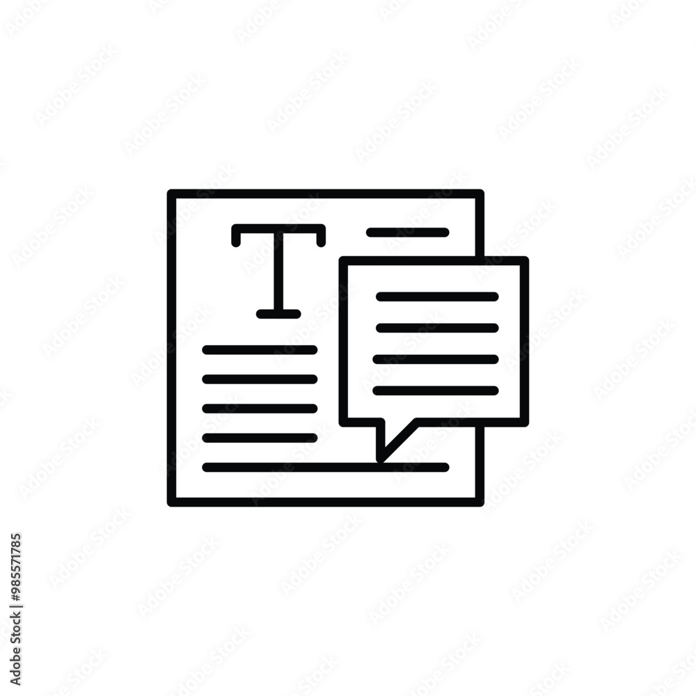 opinion thin outline icon vector design good for web or mobile app opinion thin outline icon vector design good for web or mobile app