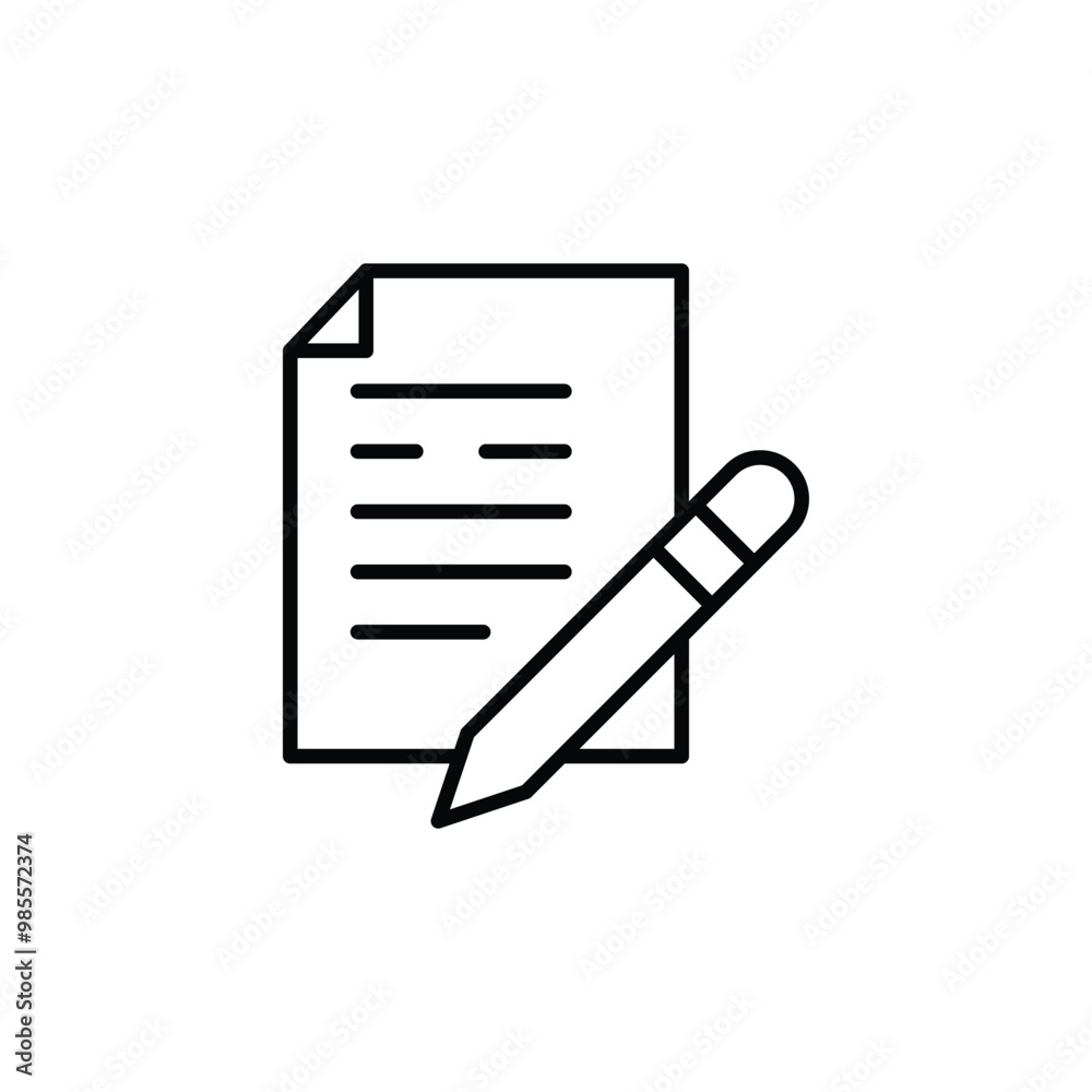article thin outline icon vector design good for web or mobile app article thin outline icon vector design good for web or mobile app