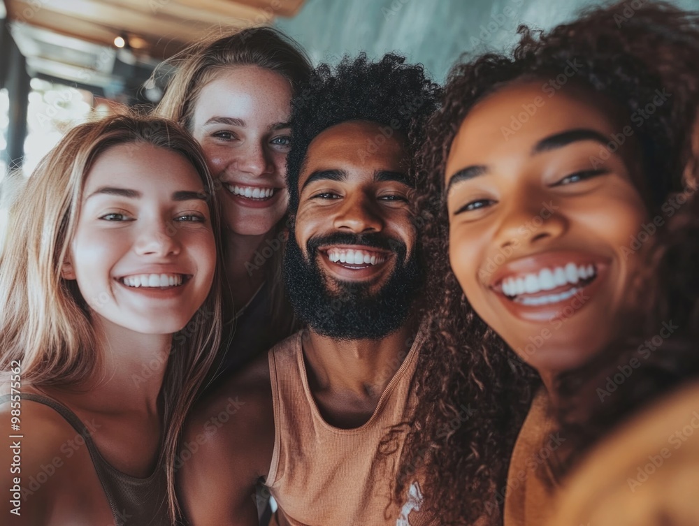 Fototapeta premium Group Selfie