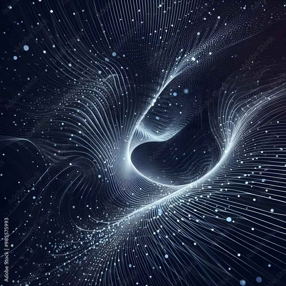 Obraz premium energy of fractal realms in space,