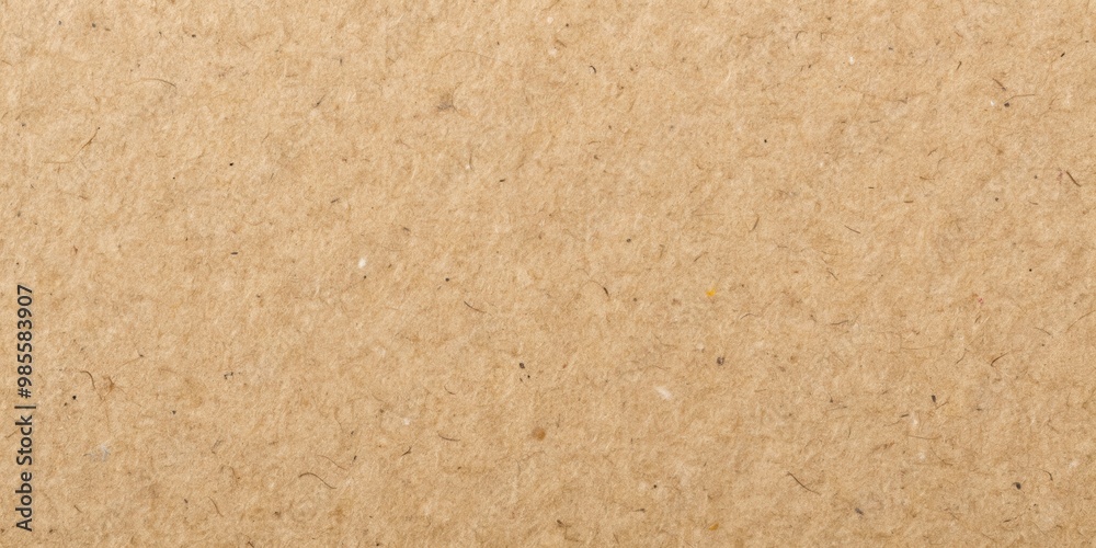 Closeup detailed structure of dense light brown cardboard paper texture
