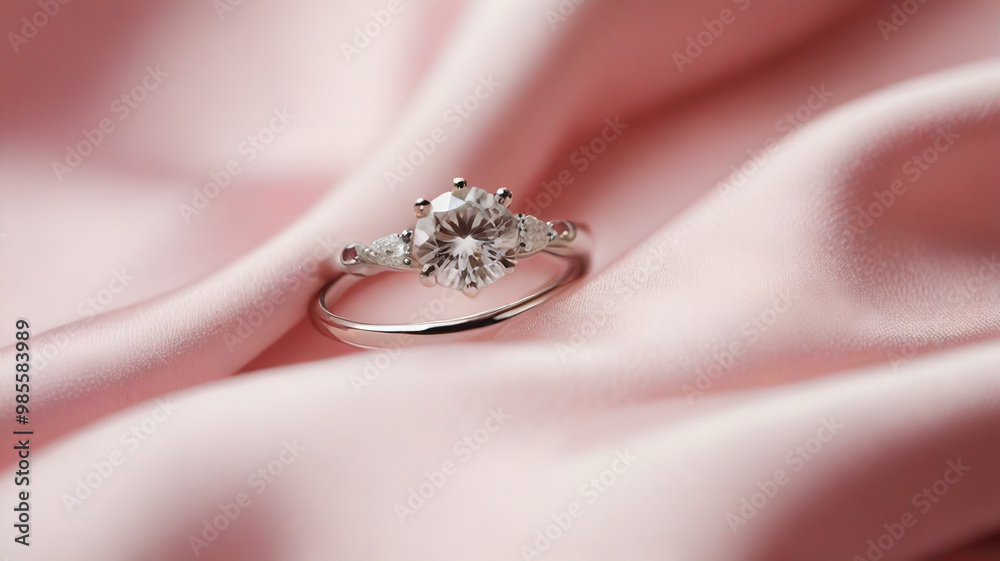 Obraz premium Diamond engagement ring