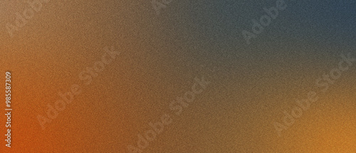 Dark Orange noisy color gradient background photo