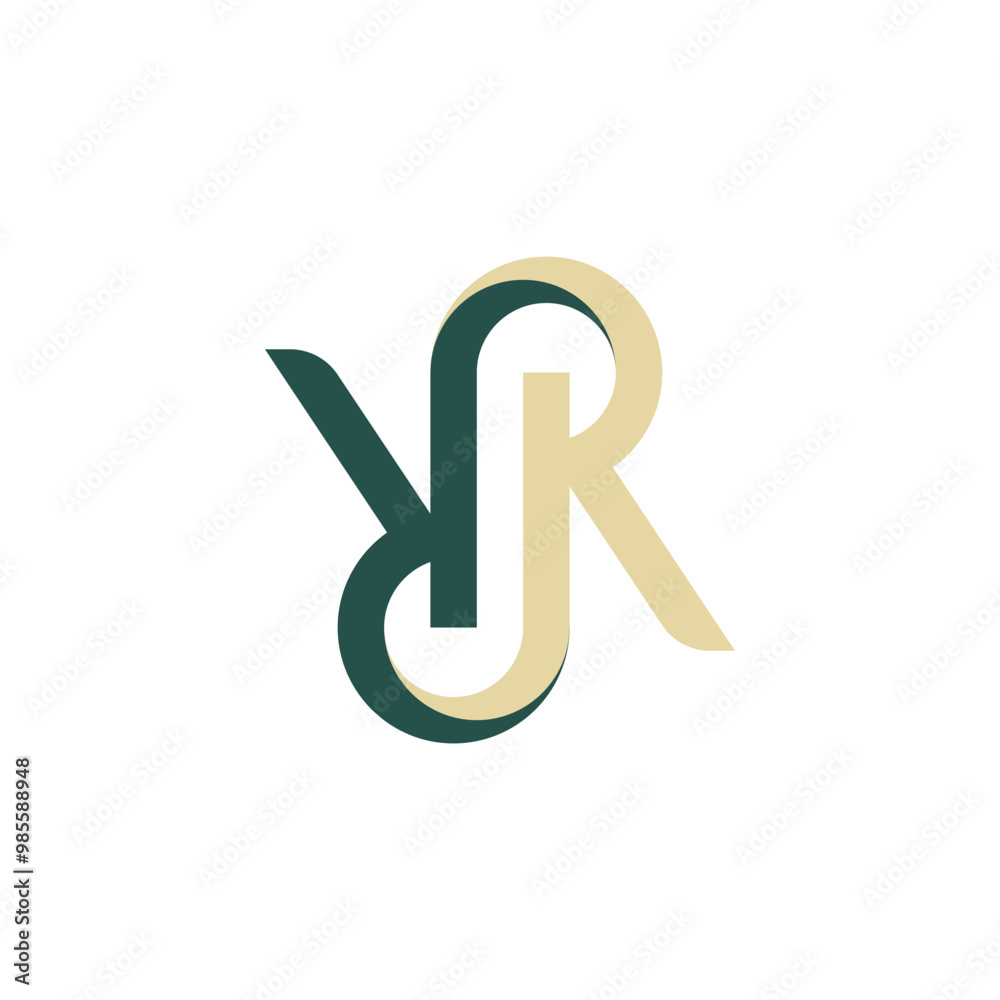 initial letter RR simple unique shape logo initial letter RR simple unique shape logo