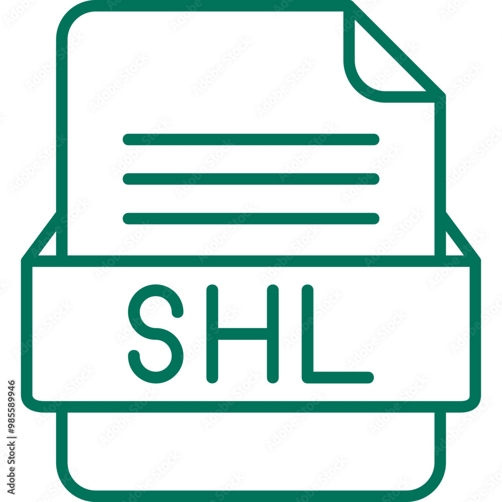 SHP File Format Vector Icon Design SHP File Format Vector Icon Design