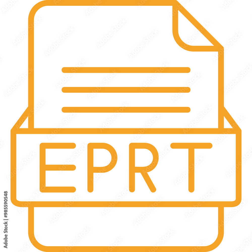 EPRT File Format Vector Icon Design EPRT File Format Vector Icon Design