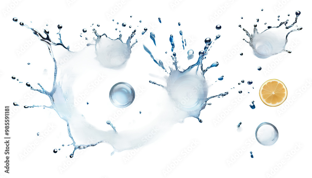 water background splash blue water splashing liquid dripped transparent freshness nobody wave background purity bubble abstract colours nature clean ripple shiny wet closeup pattern flowing spray